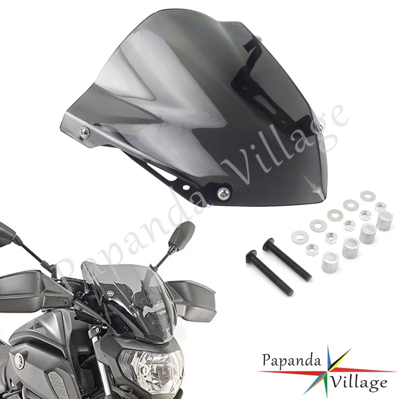 

1x Motorcycle Air Deflector Windshield For Yamaha MT-07 FZ-07 2018 2019 2020 MT07 FZ07 Windscreen Motorbike Lobovoye steklo