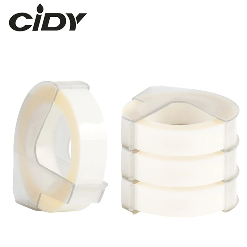 Этикетка CIDY 4 шт. Прозрачная защитная плёнка 9 мм Пластик для DYMO 3D Организатор Xpress