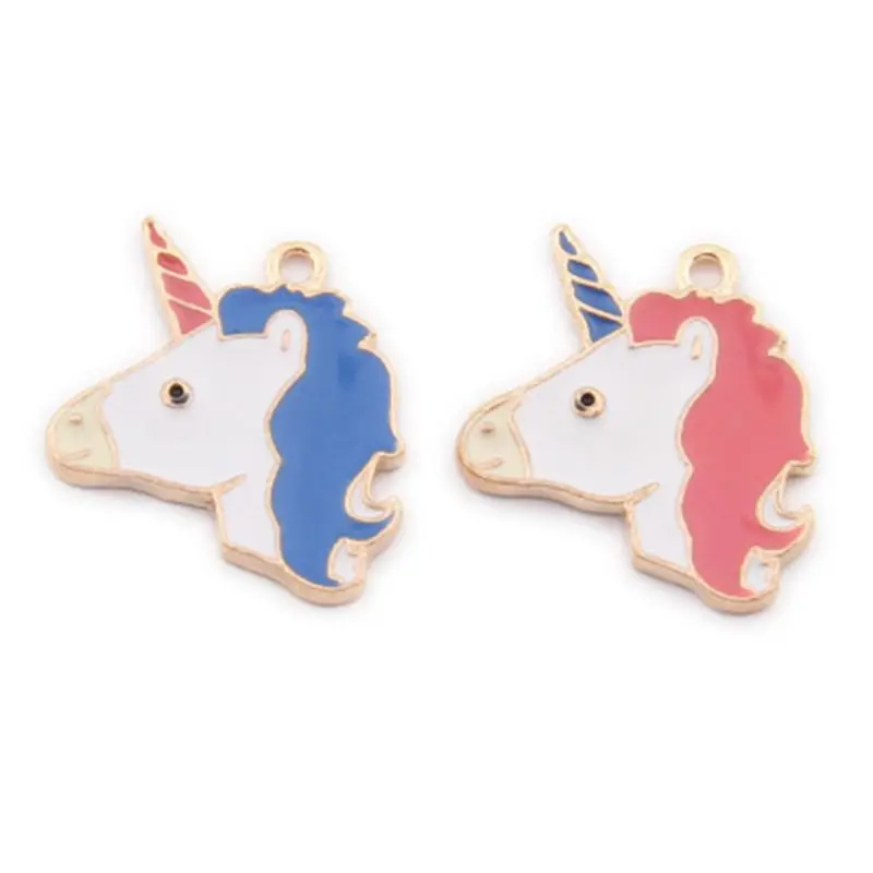 

25*19MM 20Pcs Mix Colors KC Gold Color Glazing Jewellery Alloy Pendants Jewelry Charms