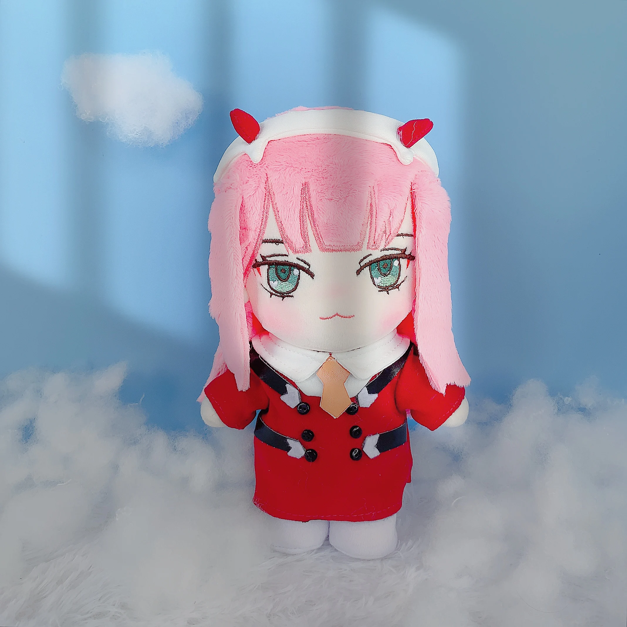 

Anime DARLING in the FRANXX ZERO TWO Cosplay Cute Plush Doll Cushion Dress Up Clothing Toys Christmas Gifts 20cm