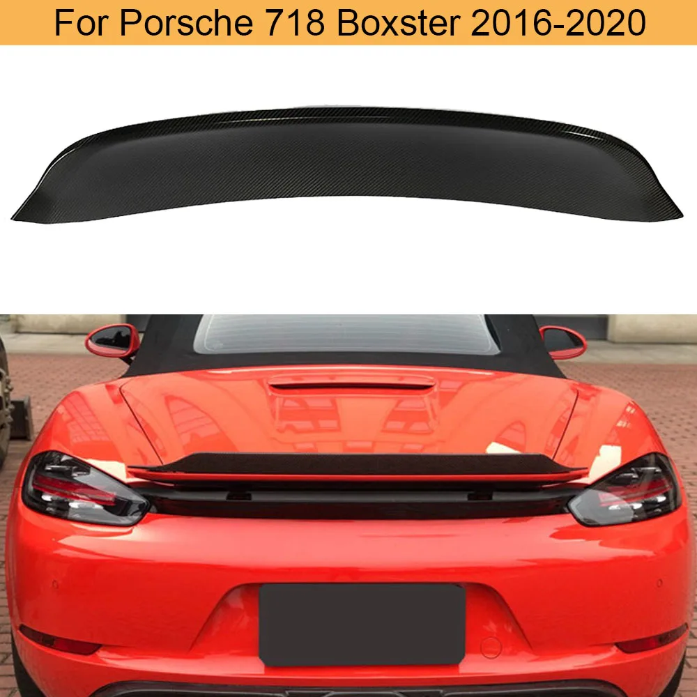 Автомобильная задняя губа для Porsche 718 Boxster 2016 2020 из углеродного волокна