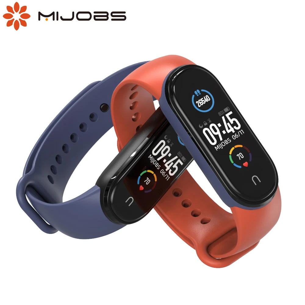 Для Mi Band 6 ремень силиконовый браслет на запястье для xiao 5 NFC глобальная версия в