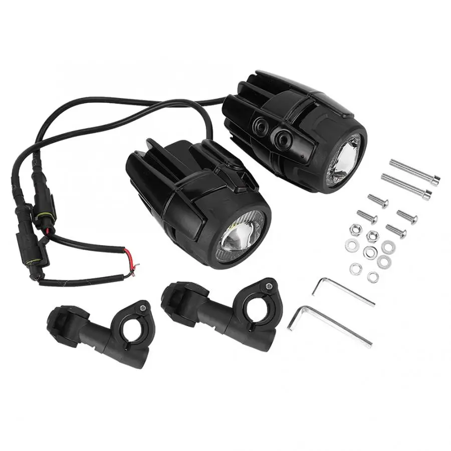 12 V-24 V moto rcycle Универсальный дополнительные фары Габаритные огни светодиодный фары Высокий/фары ближнего света на молнии Wrong extraction para moto