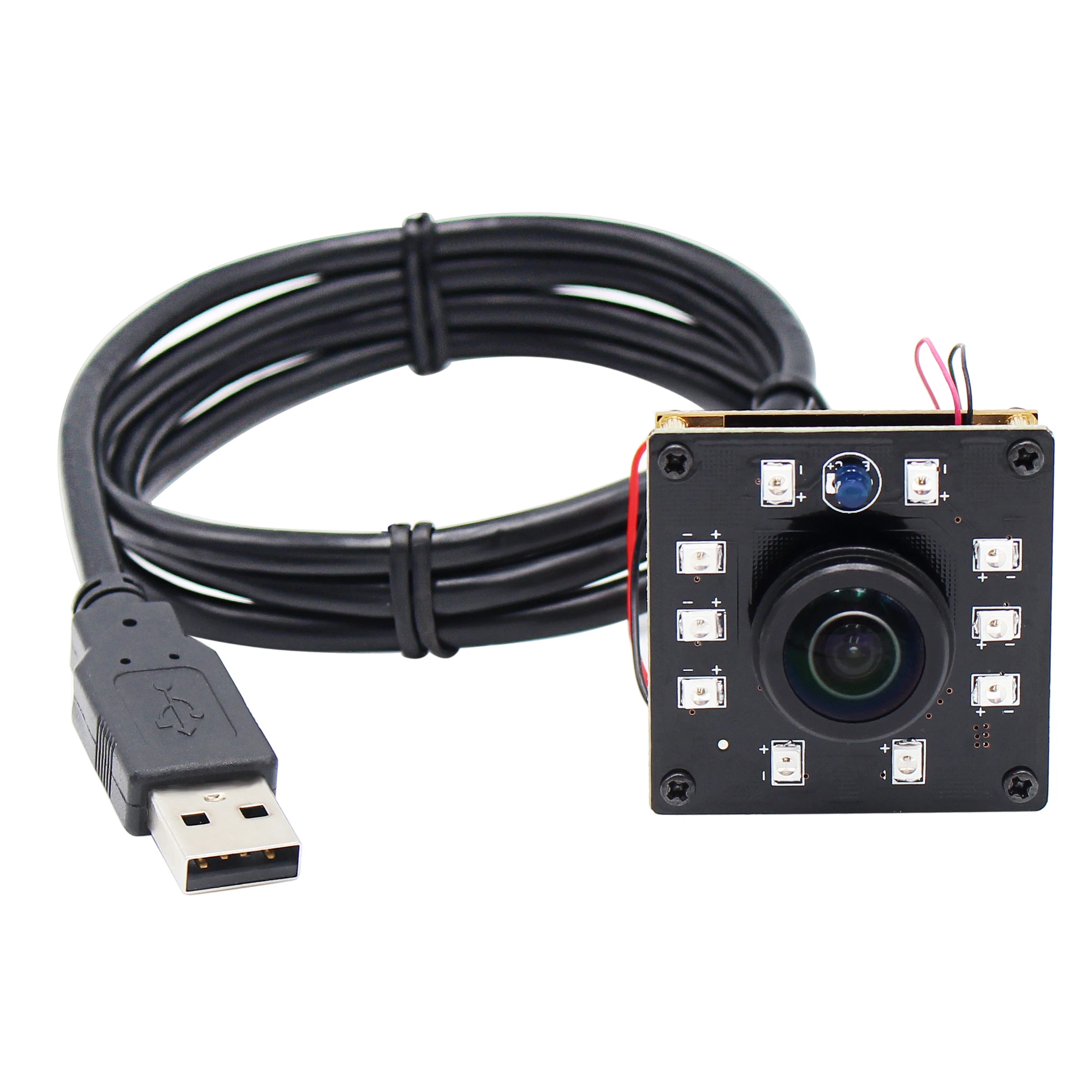 180degree Panoramic Wide Angle 1080P IMX323 Industrial Machine Vision Low light  webcam IR Infrared USB Web Camera Module images - 6