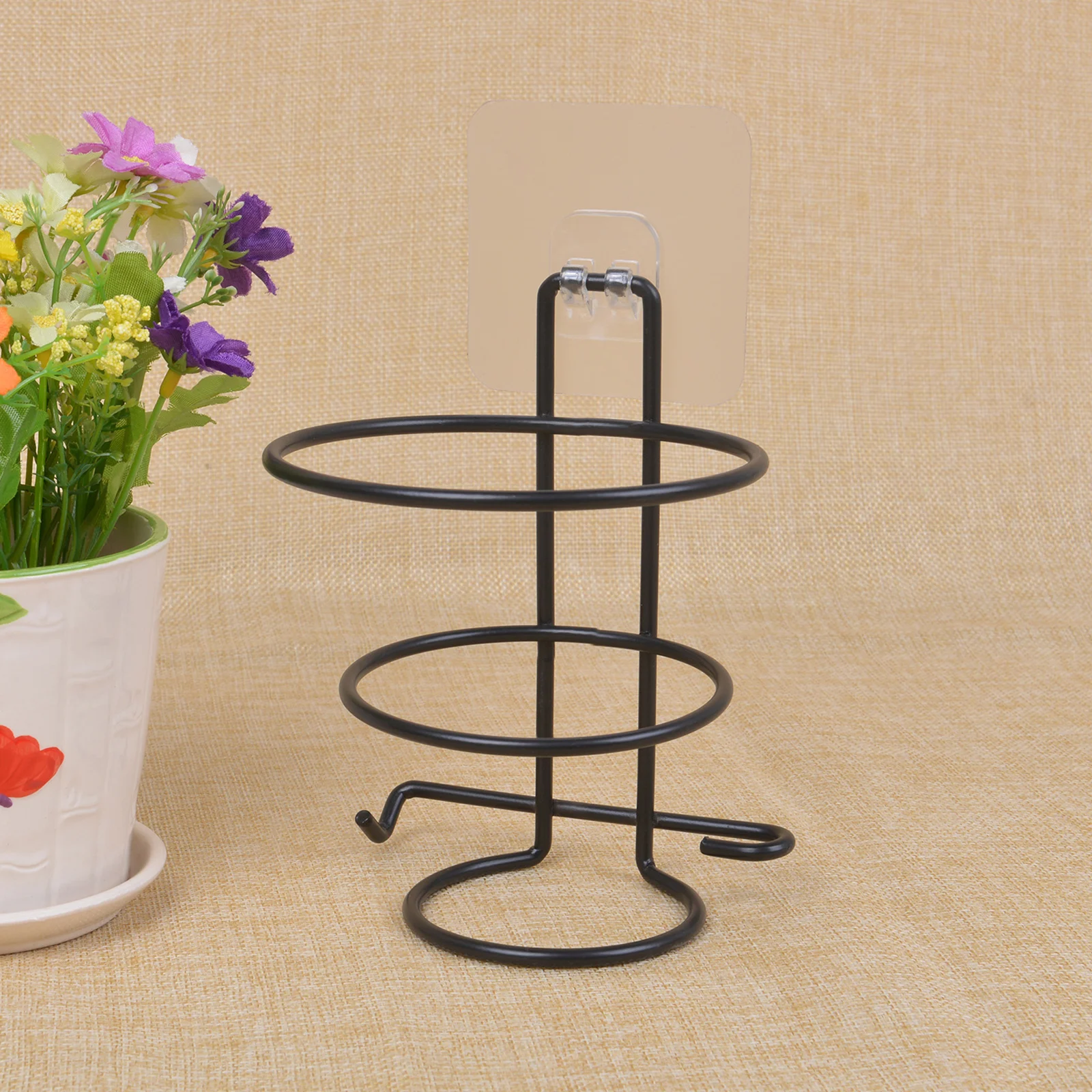 Металлическая стойка для фена настенный кронштейн ванной крючки полка хранения