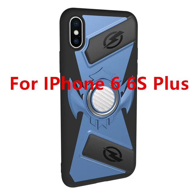 blue for 6 6s plus Pubg игровой геймпад кнопочный джойстик мобильный чехол для iPhone X XS 7 8 6 6S Plus телефон игровой Бесплатный огонь L1 R1 джойстик аксессуары - Цвет: blue for 6 6s plus