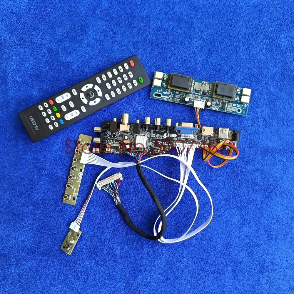 

Drive Board Kit Signal Digital DVB 30 Pin LVDS 1280*1024 USB VGA AV 4CCFL Fit CLAA190EA03/CLAA170EA02/07/CLAA170ES01 Matrix