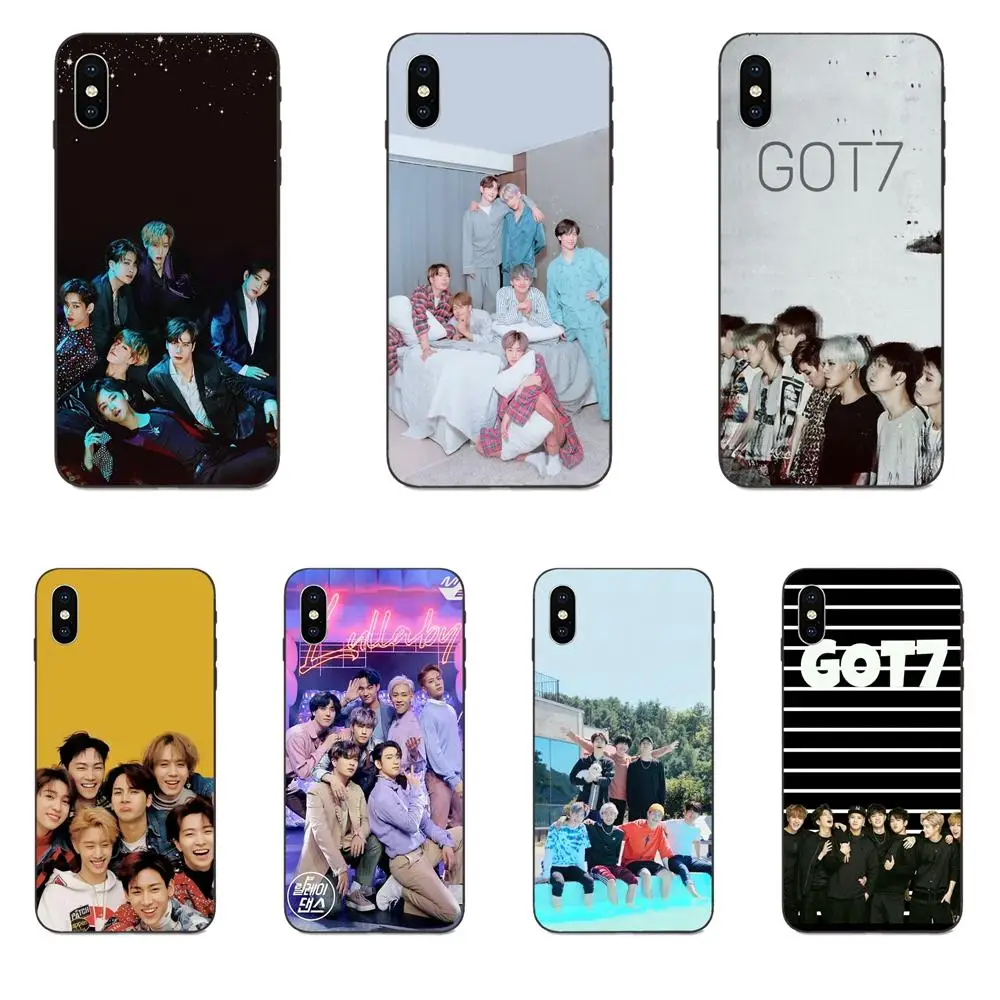 Чехол из ТПУ для Apple iPhone 4 4S 5 5S SE 6 6S 7 8 Plus X XS Max XR Got7 Jinyoung Jackson Mark ультратонкий|Бамперы|