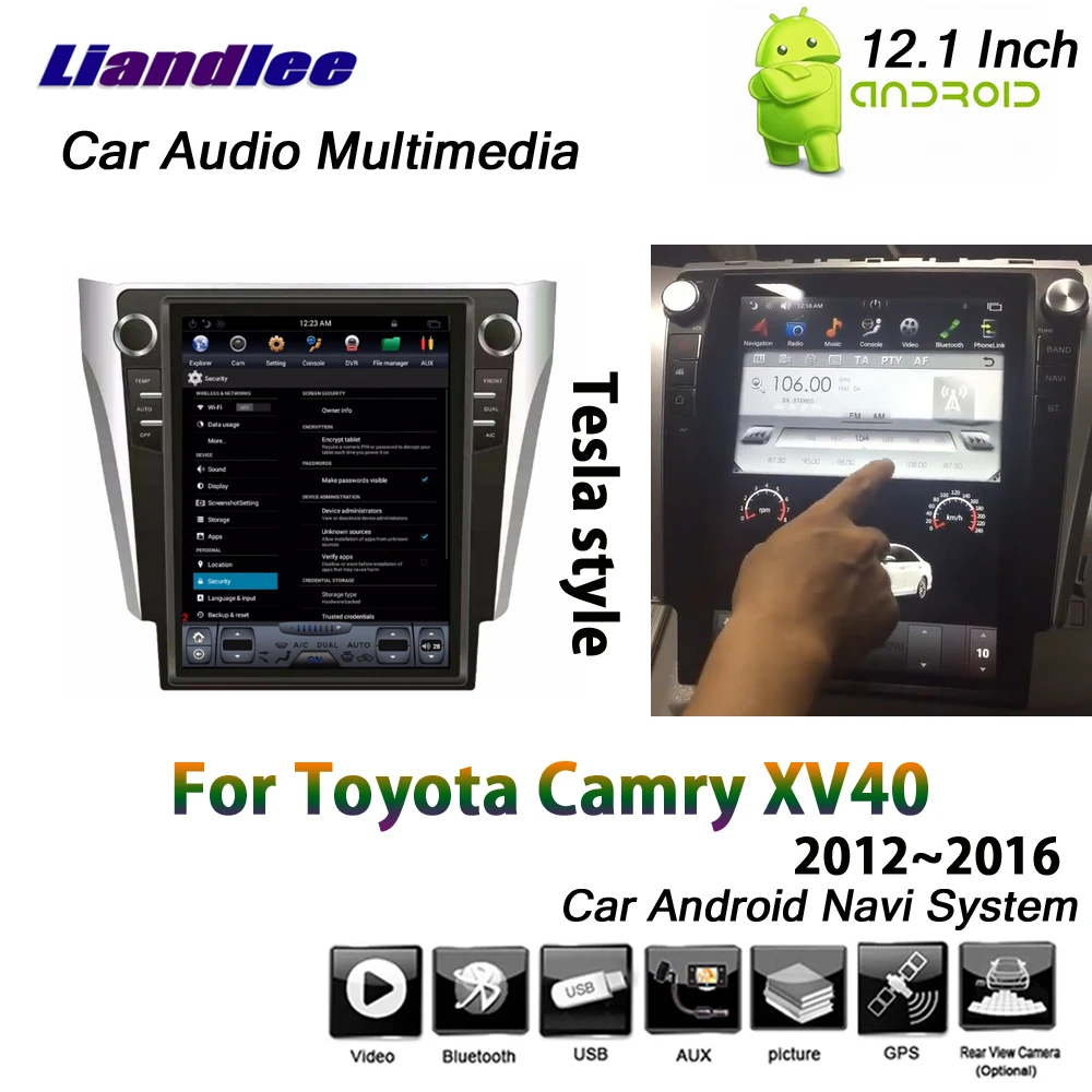 

Liandlee 12.1 Inch For Toyota Camry XV40 2012~2016 Car Android 6 2+32G Tesla Screen GPS Wifi BT Navi Map Navigation Multimedia