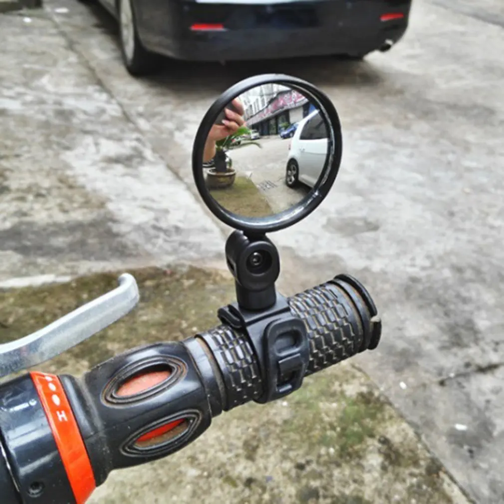 

Small Round Rearview Mirror For Mountain Bike And Silicone Handle