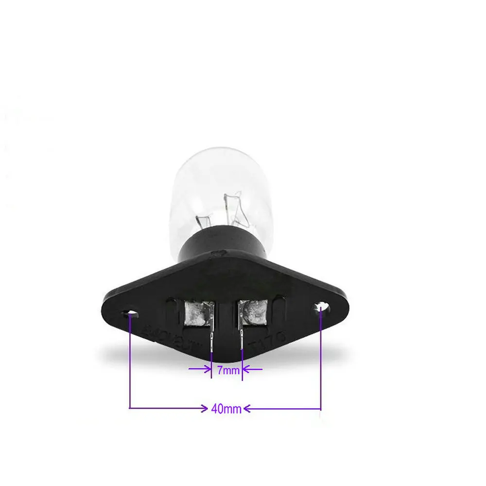 

220V 240V 20W T170 Microwave Oven Globe Lamp Bulb Straight Terminals for Many Brands