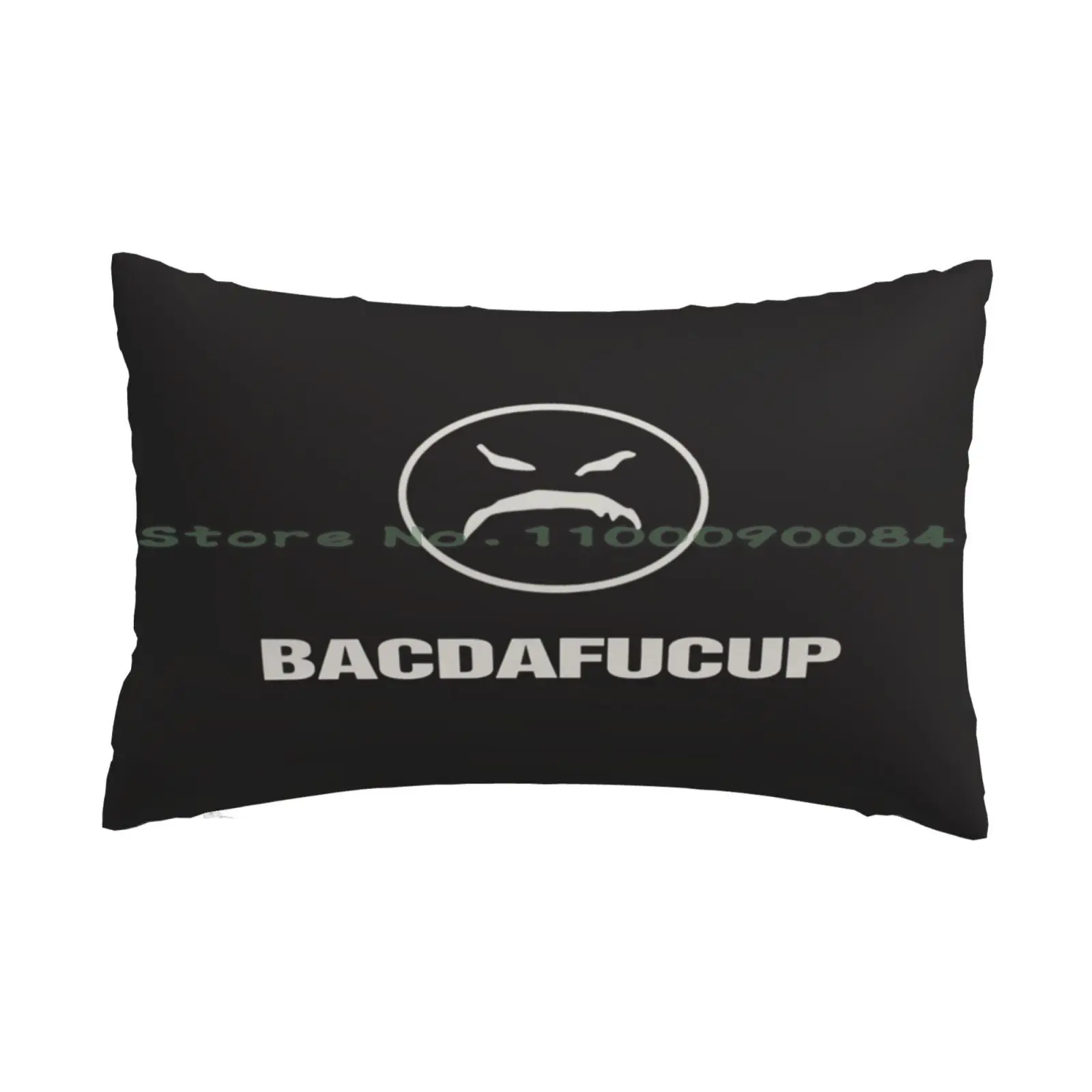

Bacdafucup Pillow Case 20x30 50*75 Sofa Bedroom Draumrart Smile Creepy Face Mask Goth Metal Macabre Black White Death S Head