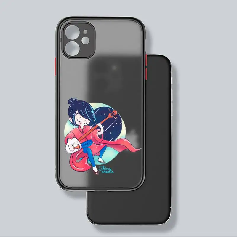 

Kubo and the two strings Phone Case Matte Transparent for iPhone 7 8 11 12 s mini pro X XS XR MAX Plus mobile bags coque cover