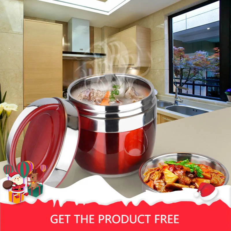 

Hand Stainless Steel Insulated Portable Pan Container Double Layer Lunch Box Creative Japanese Style Seperated-Style 2-Layer Ins