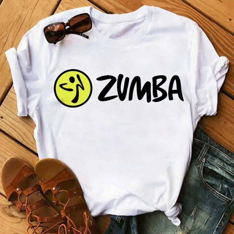 

Women Zumba Dance Hip Hop T Shirts Harajuk Graphic Print Tees Tops Summer Fashion Short Sleeved T-shirt Girl,Drop Ship