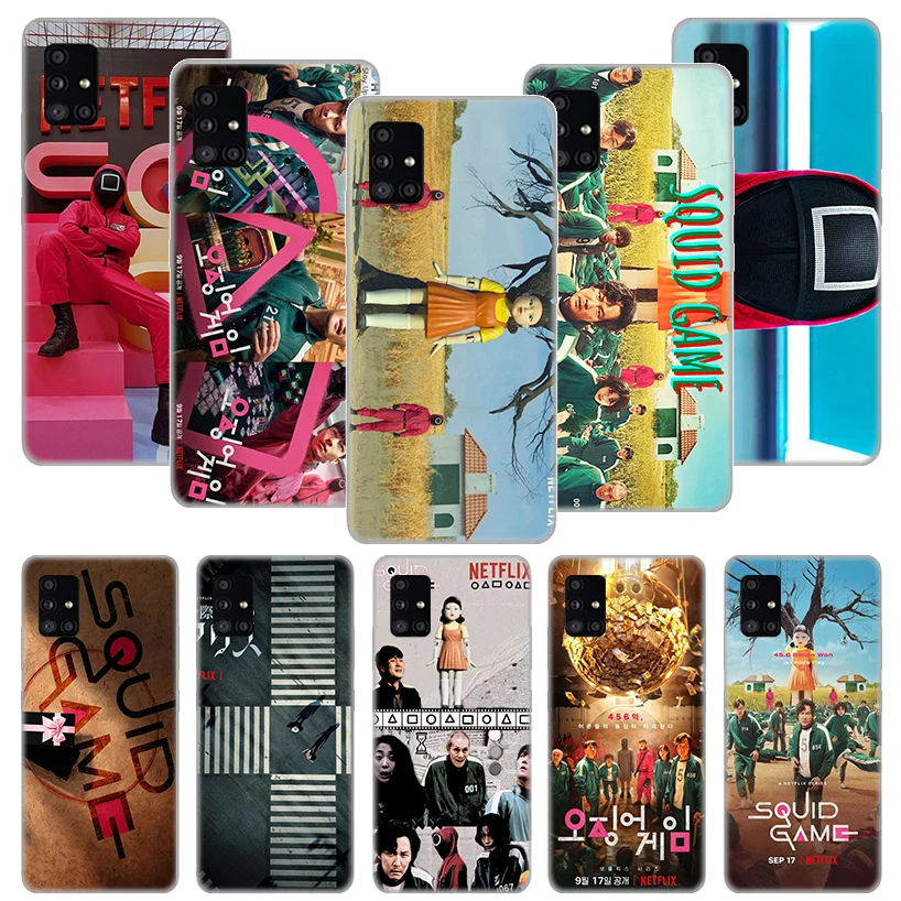 

Korean TV Series Squid Game Case Funda For Samsung Galaxy A51 A71 A02S A50 A70 A30 A40 A20 A10S A20E A01 A91 A81 Cover Coque