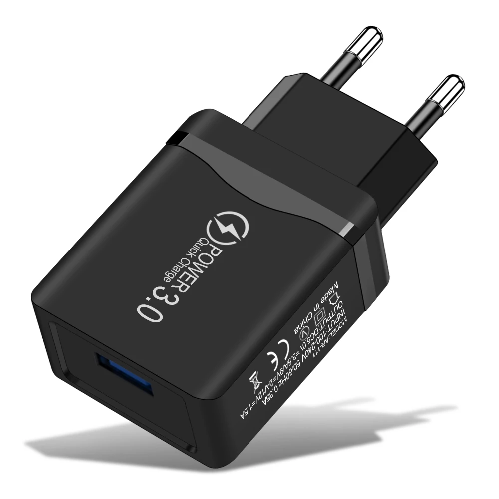 Быстрое зарядное устройство Quick Charge 3 0 18 Вт QC USB-зарядное мобильный телефон для iPhone