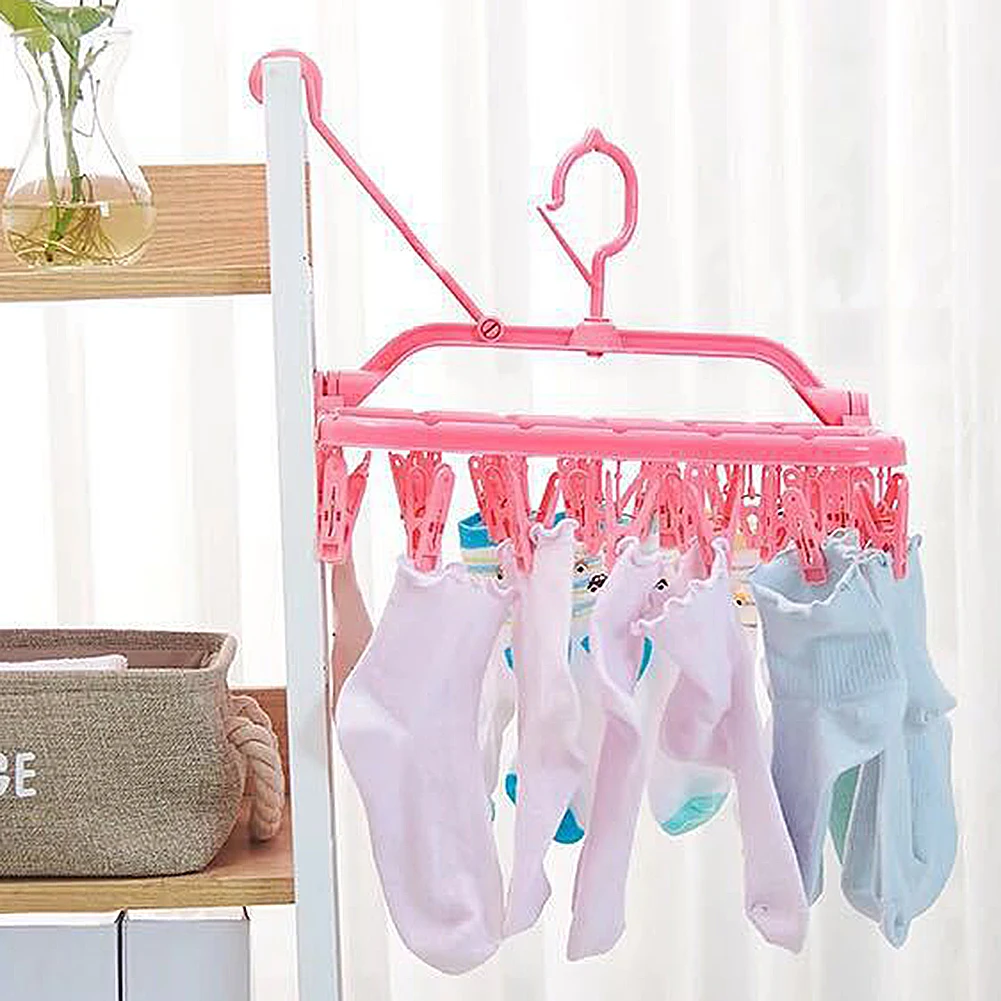 Домашний Складной Ветрозащитный нижнее бельё для девочек носки зажимы прищепка