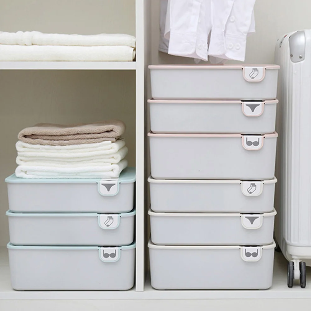 Ящик для хранения нижнего белья дома и гостиной с крышкой органайзер 1/10/15