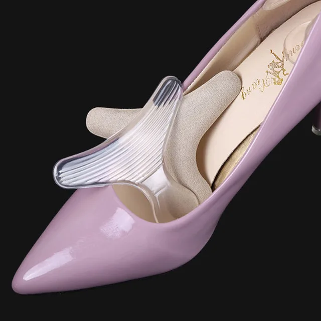 

1 пара Т-образных силиконовых мягких вкладышей для пятки, удобные подушечки для ухода за ногами, аксессуары