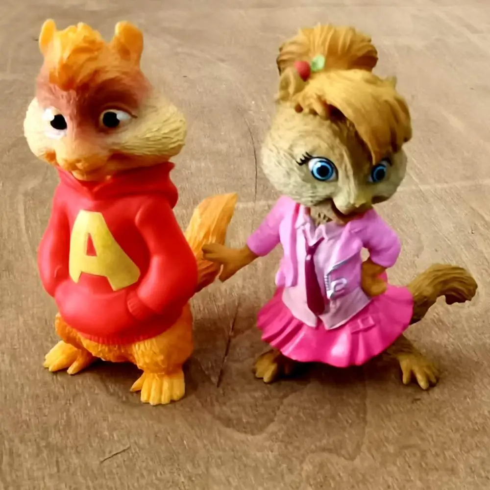 Фигурки Элвин и чипмункс набор из 2 моделей фигурки британи детские игрушки для