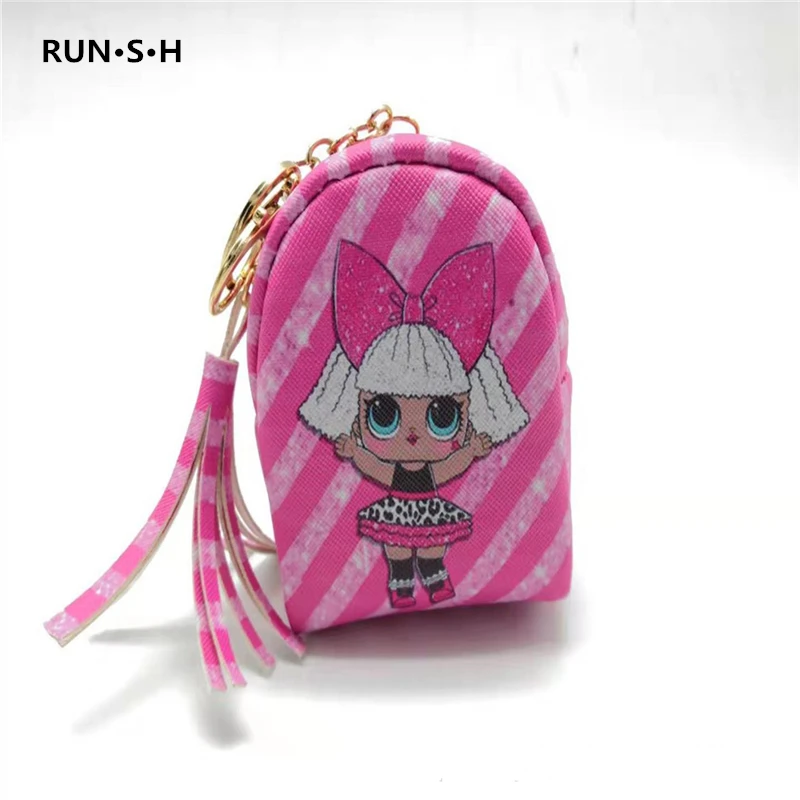 Портативный рюкзак пенал Забавный маленький кошелек PU Сумка для карандашей