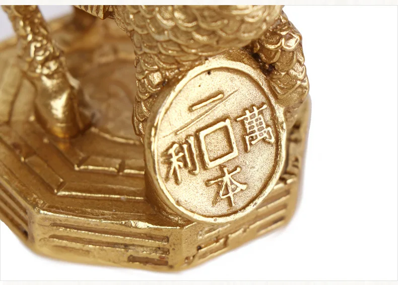 

LAOJUNLU Pure Copper Gossip Kirin Ornaments A Pair Of Lucky Qilin Decoration Crafts