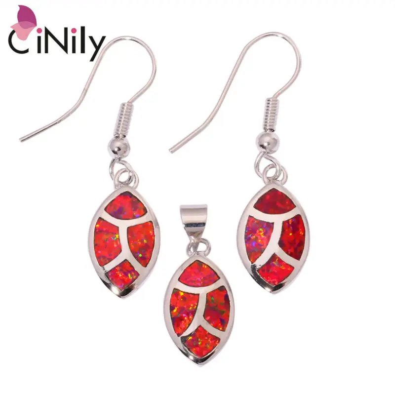 Комплект женских ювелирных изделий из опала и серег-подвесок | Украшения