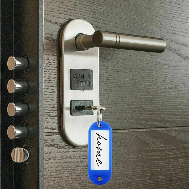 50 шт./упак. ключевые теги Пластик брелоки идентификационные метки имя ключ с