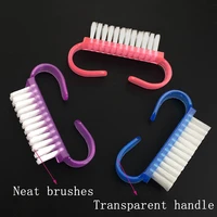 3pcs nail tools plastic brush manicure remove dusting care tool nail cleaning brush tools
