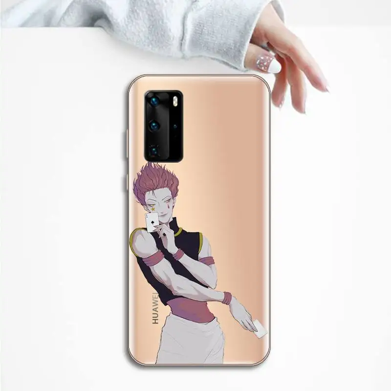 

Hisoka hunter x hunter Phone Case Transparent for Huawei P20 P30 P40 honor 8 10i P smart 2019 Samsung A71 A21S S10 20 plus