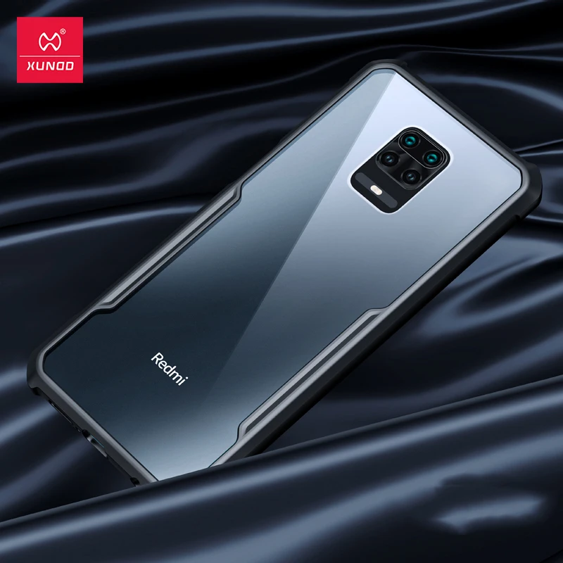 Противоударный чехол для Xiaomi Redmi Note 9S 9 Pro Max прозрачный защитный мягкая задняя