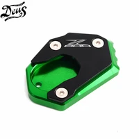 motorcycles aluminum side stand enlarger kickstand extension plate pad picks for kawasaki z800 z 800 2012 2013 2014 2015 2016