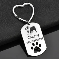 dog cat tag stainless steel puppy accessories anti lost pet id tag personalized customized dog tags collars laser engraved