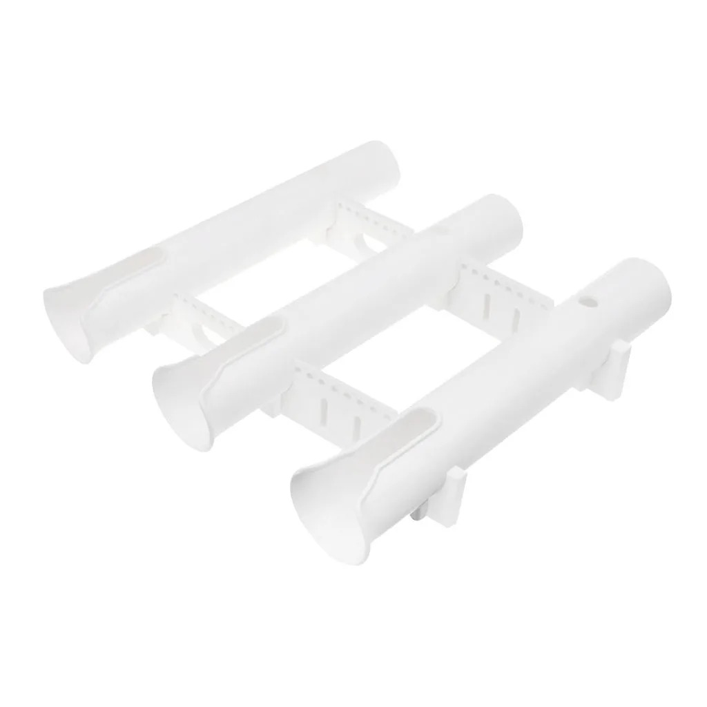 

Durable 3 Tubes Flush Mount Fishing Rod Holder Pole Rest Rack for Yacht Boat Marine Fishing