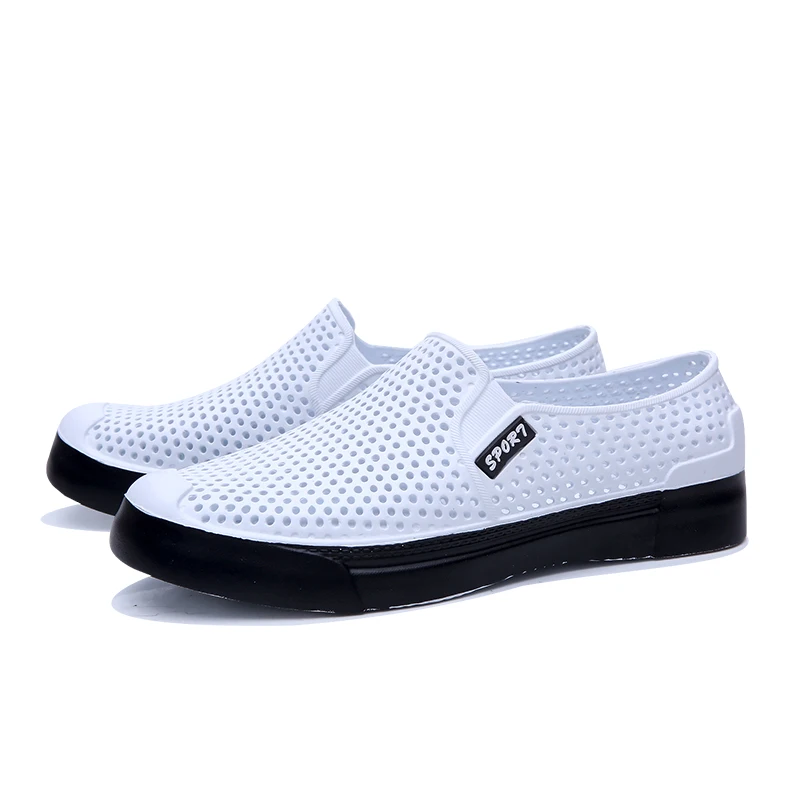 

PUPUDA Beach Shoes Men New Slippers Good Quality Slip On Loafers Slippers Men Breathable Casual Shoes Men Outdoor Slides Women