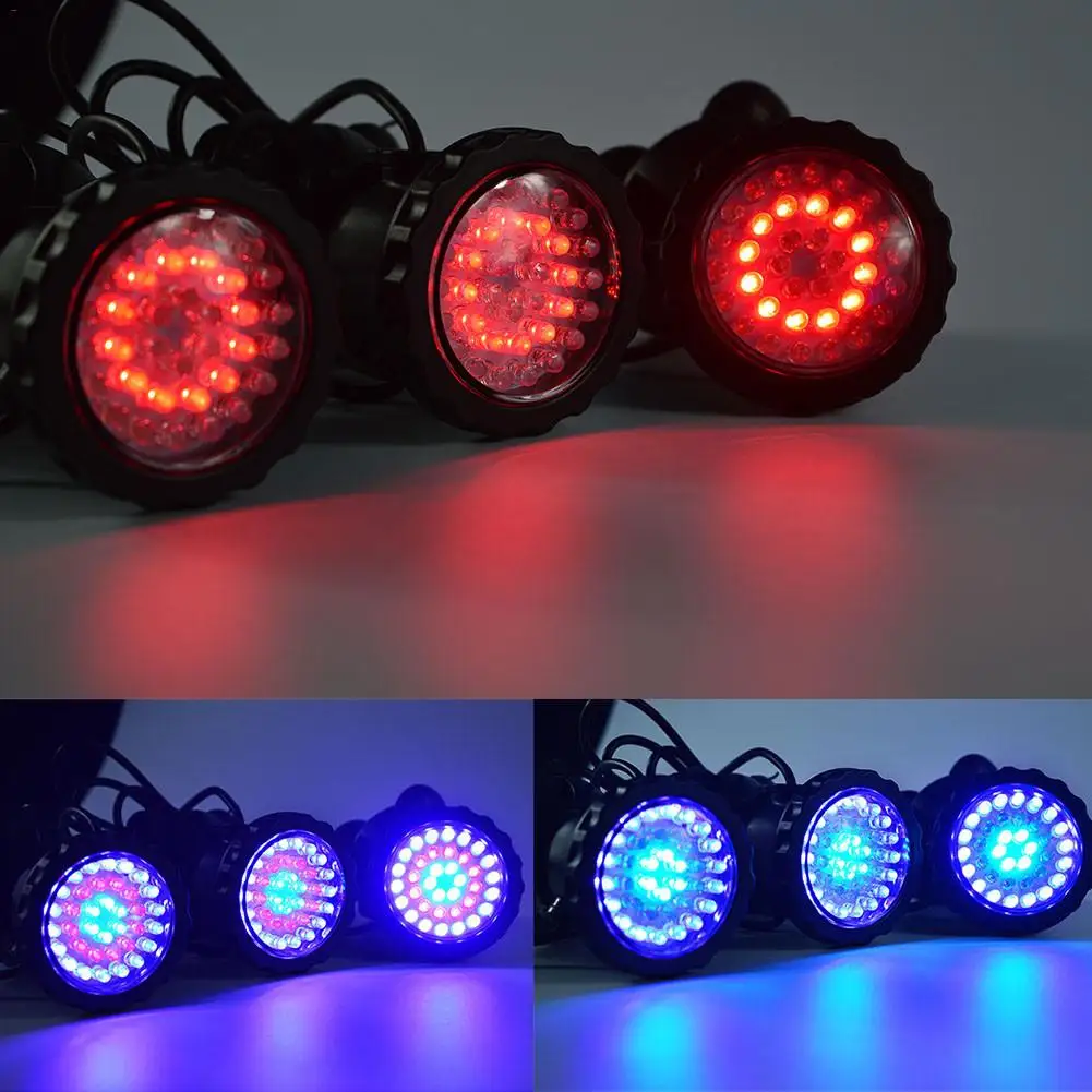Аквариумный Светодиодный прожектор RGB подводный источник света 36 светодиодный s