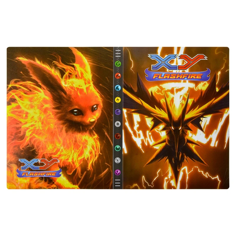 &Aacute;lbum de tarjetas Pokemon VMAX GX para ni&ntilde;os, carpeta de mapa de dibujos animados, juguetes de cartas de juego, regalos de Navidad, 432 Uds.-4