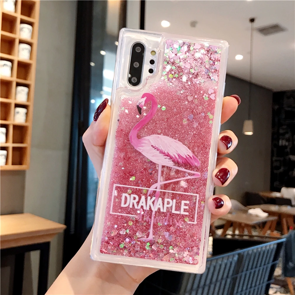 Чехол для samsung galaxy S10 блестящий чехол с песочным напылением S10E S9 PLUS S8 A10S A20S A20E A30 A40