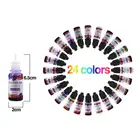 Чернила для творчества, спиртовая смола, пигментная жидкость, 24 цвета, 10 мл, рассеивание красителей для изготовления ювелирных изделий УФ-отверждаемая эпоксидная смола