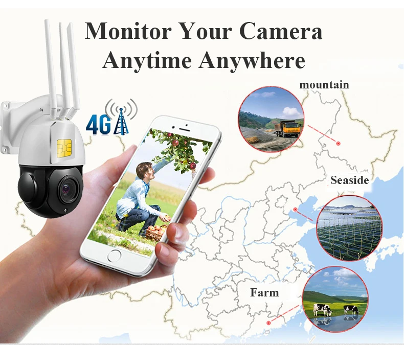 OwlCat 30X оптический зум SONY HD 2 МП 5 Мп GSM 4G SIM Купольная Wi Fi камера PTZ двухстороннее