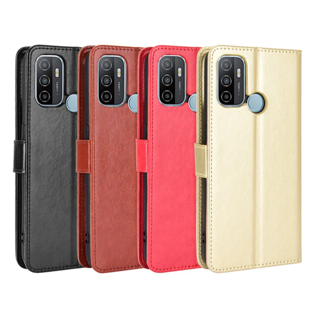 

For OPPO A53 A53S A33 A32 2020 Case Luxury Flip PU Leather Wallet Lanyard Stand Case For Oppo A 53 A 53S A 33 A 32 Phone Bag