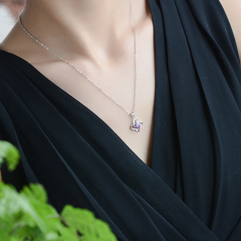 Геометрической формы 925 стерлингового серебра воротник ожерелья