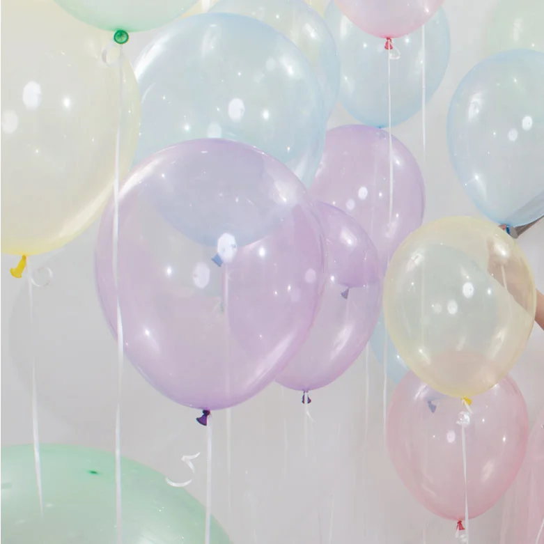 10pcs 12inch Clear crystal Latex Balloons Birthday party Wedding Decorations Inflatable Helium baby shower Air Globos | Дом и сад