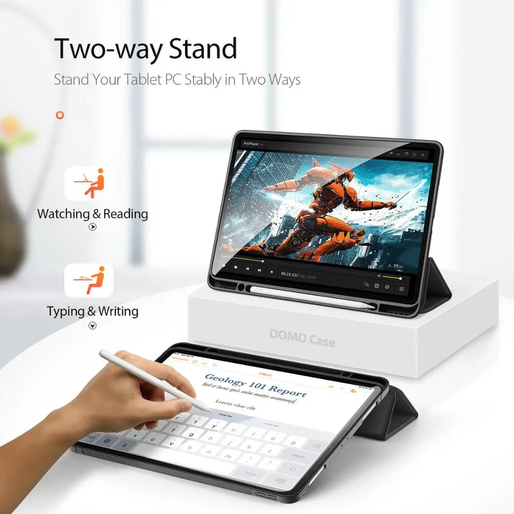 DUX DUCIS умный чехол для Apple iPad Pro 12 9 2020 откидная Складная подставка Магнитный
