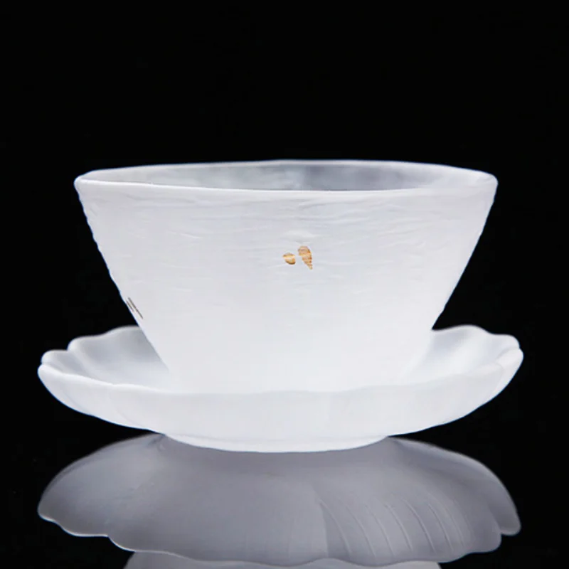 

Стеклянная маленькая чайная чашка, индивидуальная чашка для хозяйки, чайный набор кунг-фу из одного стекла, старинная чайная чашка