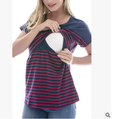 

Women Pregnant Maternity Fashion Loose Nursing Tops Breastfeeding Blouse T-Shirt