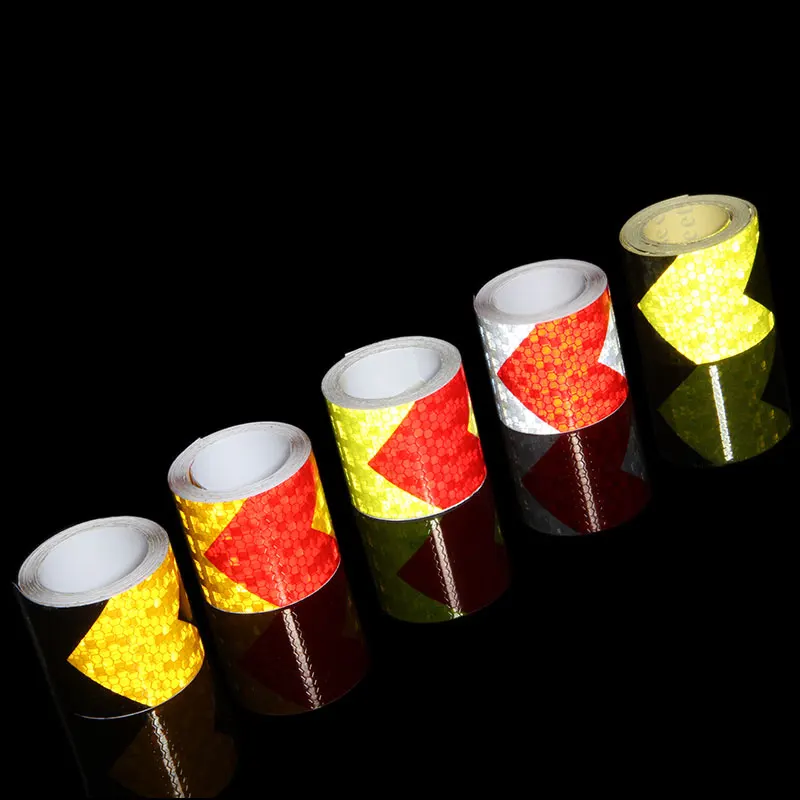 

5CMx300cm 3M Adhesiva Reflectante Film Tape Stickers Car Styling Self Adhesive Warning Tape Automobiles Reflective Film Arrow