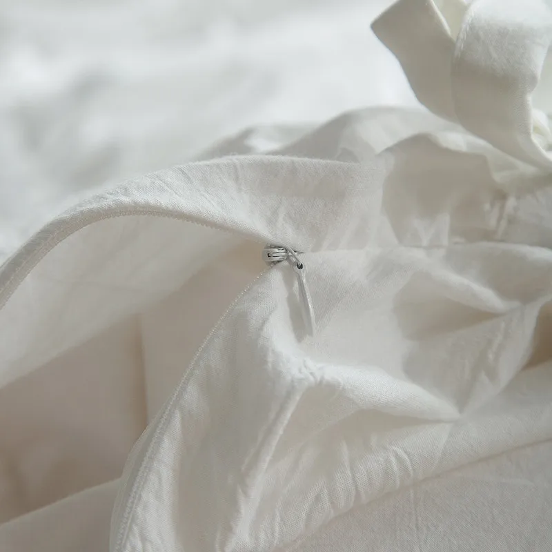 4 шт./компл. корейский стиль белый красный хлопок % Комплект постельного белья