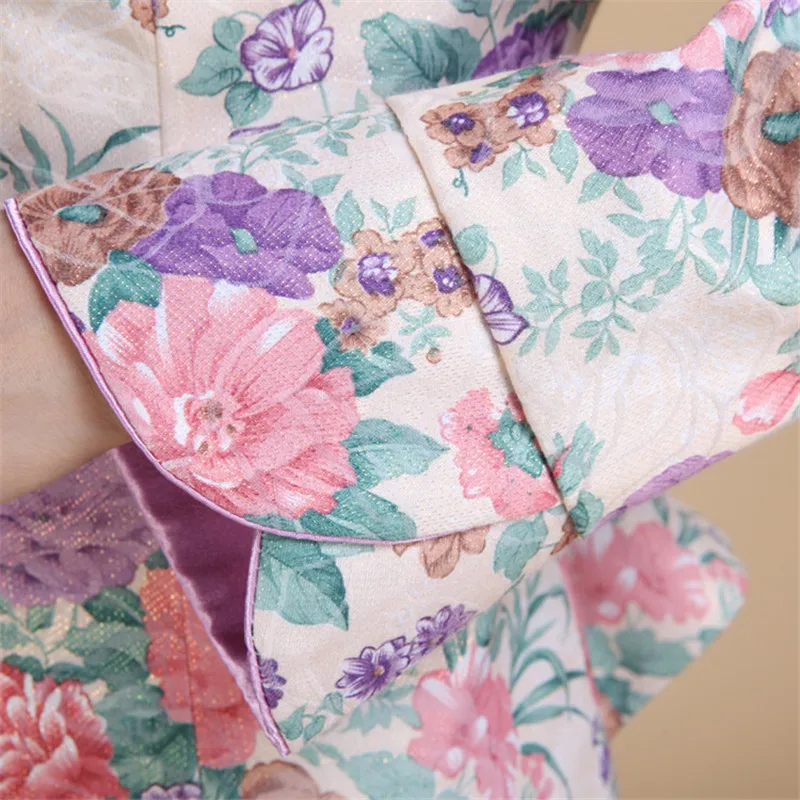 

Chinese style Tang suit ladies shirt long-sleeved Chinese women's Tang decoration body collar mother temperament